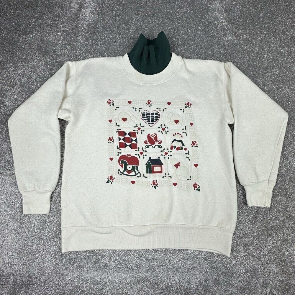 Gopher Sport Turtleneck Sweatshirt Womens Medium Petite Granny 90's Winter VTG